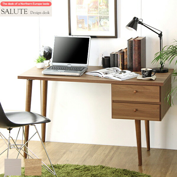 Syo Ei It Is Work Desk Salute サルーテ In A Wooden Desk Width 120