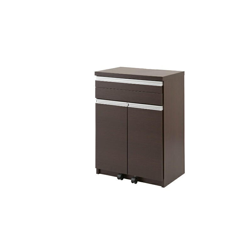 送料無料 国産 完成品 PCデスク 幅約60cm ダークブラウン パソコンデスク キャビネット 作業台 ワークデスク 勉強机 おしゃれ 北欧 木製 一人暮らし コンパクト シンプル 高級感 省スペース スタイリッシュ 日本製