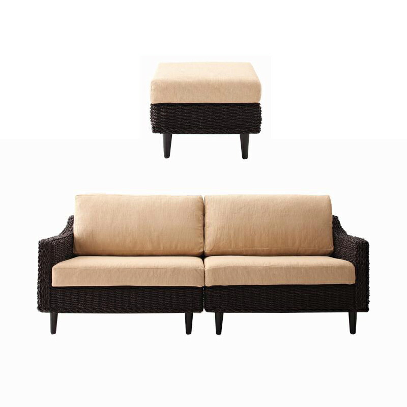 楽天市場】アジアン アバカソファ 三人掛け 3人掛けソファ ソファー