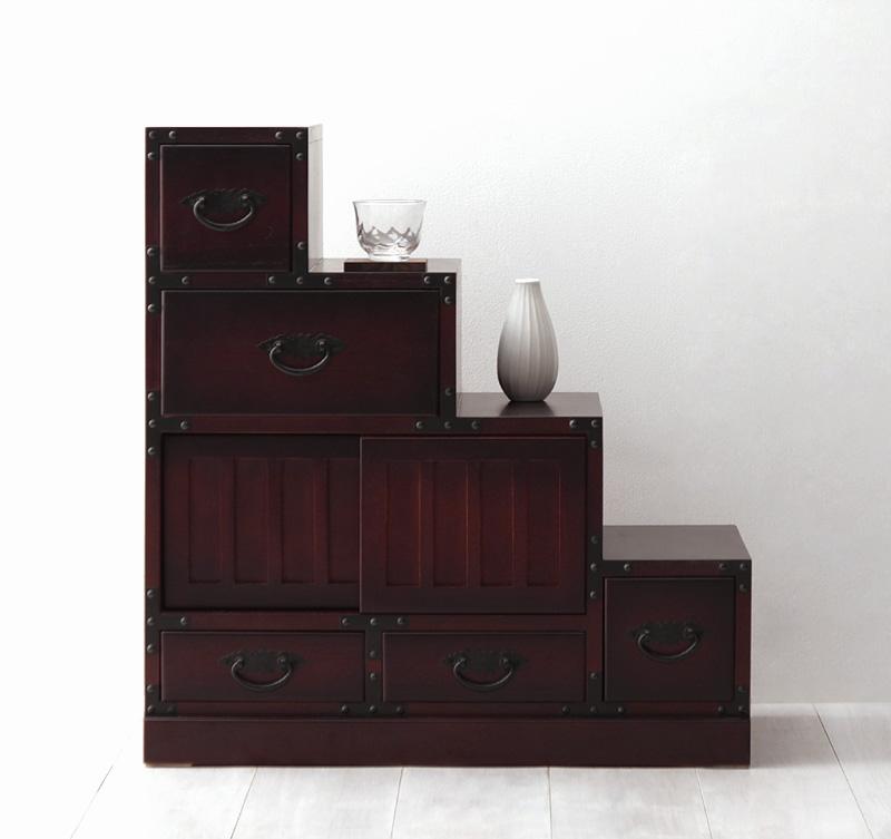 楽天市場】民芸調家具シリーズ 階段箪笥右下がり[00] : kagu＊kagu