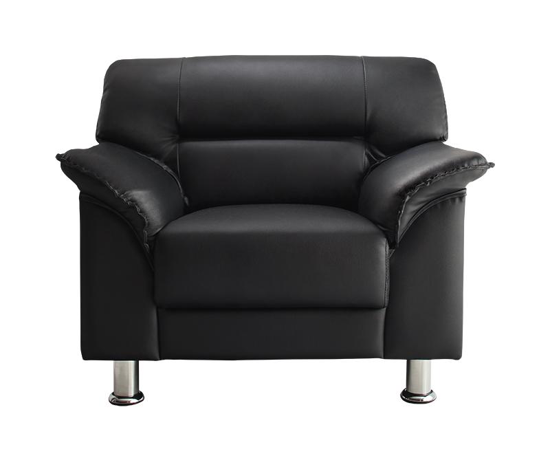 送料無料 シンプルモダンシリーズ BLACK ブラック ソファ単品 1P ソファー 応接ソファ 応接ソファー 応接室 一人用 一人掛け 1人掛け ベーシック フォーマル モダン おしゃれ かっこいい 黒