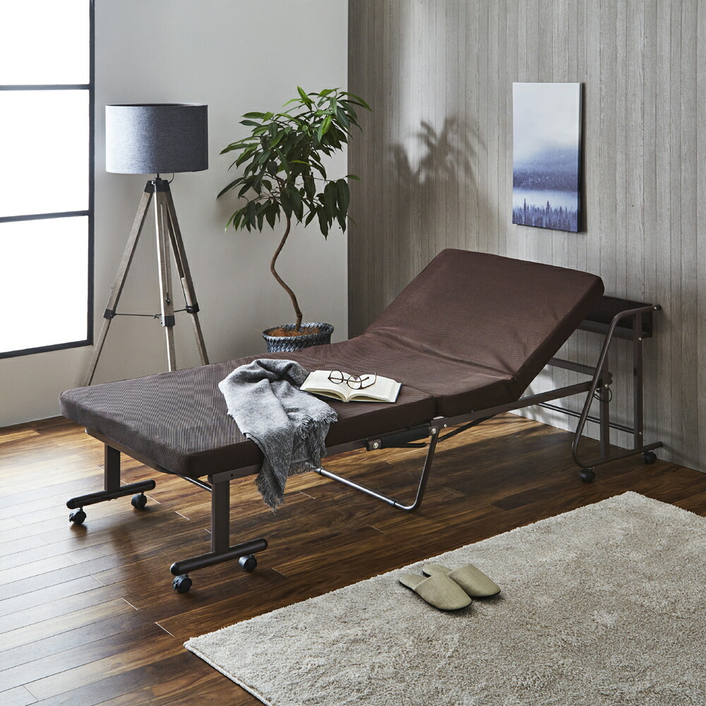 消費税無し 棚付き コンセント付き折りたたみベッド キャスター 簡易ベッド シングルサイズ ベット 折り畳みベッド おしゃれ 北欧 モダン Sg Qa005 Www Mmarau Ac Ke