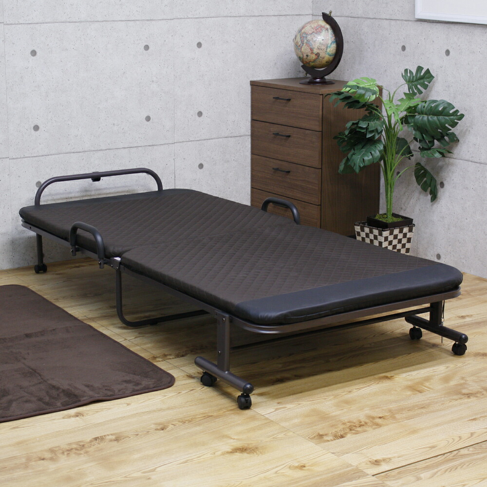 限られたお部屋のスペースを有効活用 折りたたみベッド リクライニングベッド 簡易ベッド シングルサイズ ベット 折り畳みベッド おしゃれ 北欧 モダン Giet Edu