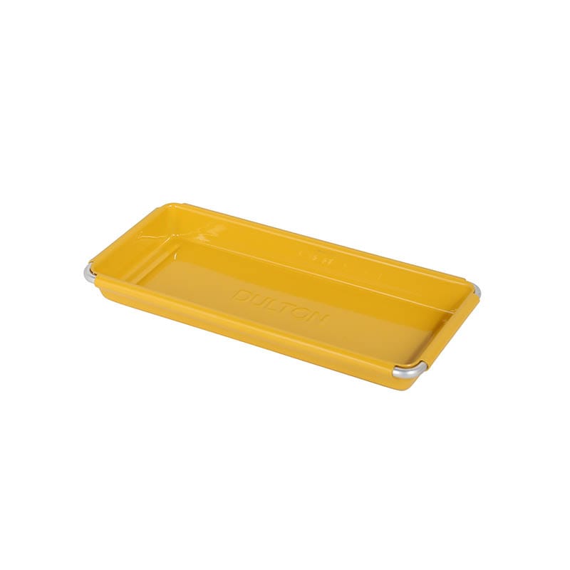 市場 DESKTOP 卓上 DULTON ダルトン スタッキング 小物入れ スチール 玄関 デスクトップ TRAY トレー YELLOW トレイ  おしゃれ