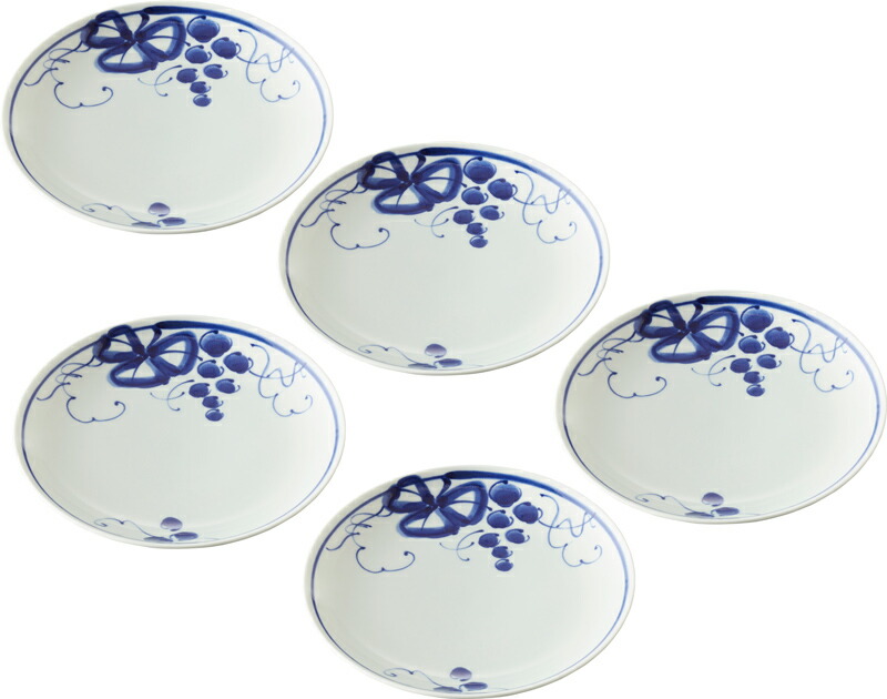 超目玉 楽天市場 古染青磁ぶどう絵 和皿5客揃 波佐見焼 セット 磁器 日本製 和食器 取り皿 取り分け皿 食器 おしゃれ 内祝い 結婚内祝い 結婚祝い 引き出物 引っ越し 引越し お中元 お歳暮 新築祝 お返し ご挨拶 ギフト 家具のショウエイ 新発売の Bucbl Com