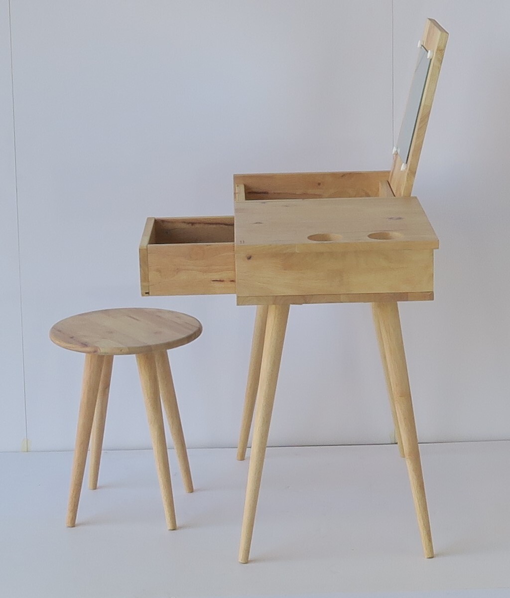 省スペース 小さい 省スペース シンプル ひとり暮らし 可愛い おしゃれ 1人暮らし おしゃれ 自然風 女の子 北欧 小ぶり 化粧台 コンパクト 新生活 ナチュラル 狭い部屋 鏡台 木製 北欧 1面鏡 スツール付き ワンルーム ドレッサーセット カントリー カワイイ 小さめ