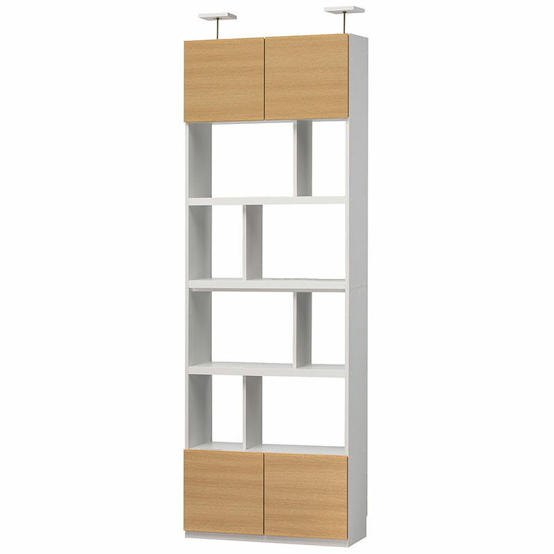 送料無料 壁面収納 壁面キャビネット 幅80cm オープンラック リビングボード リビング収納 スリム 突っ張り つっぱり リビュアル オープン ラック 飾り棚 ディスプレイラック 扉付き 引き出し付き 大容量 収納 おしゃれ 北欧 モダン シンプル ナチュラル Av Drop Com