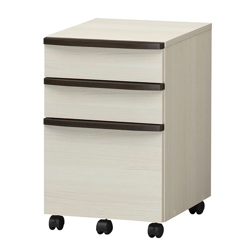 送料無料 ワゴン デスクワゴン サイドワゴン キャスター セパルテック オフィス収納 書類収納 キャスター付き プリンター台 Ａ４ファイル 引き出し 収納付き サイドチェスト アイボリー シンプル 北欧 おしゃれ