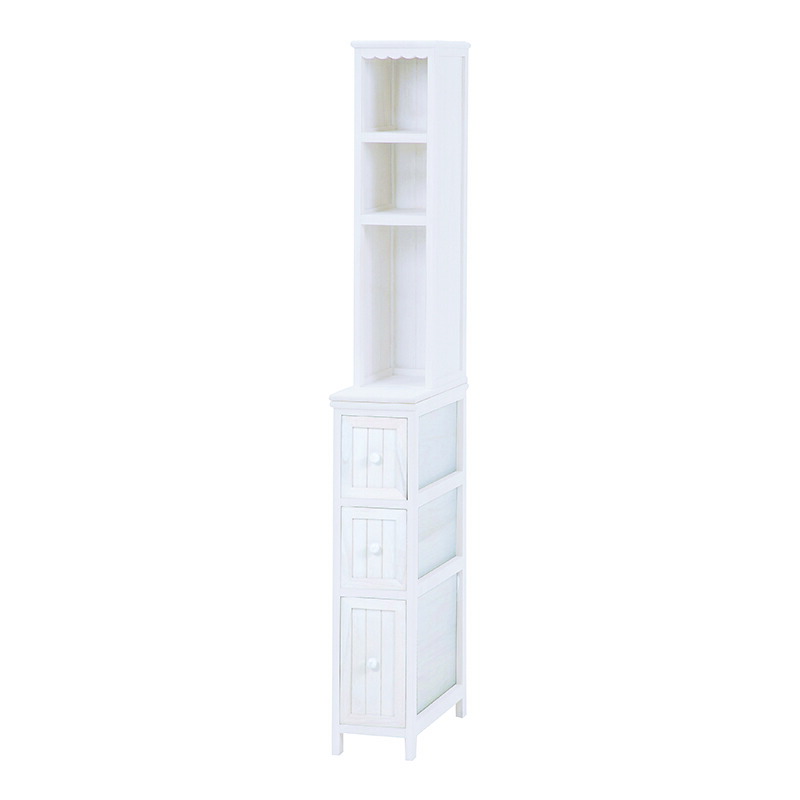 楽天市場 送料無料 隙間収納 すきま収納 幅cm サニタリーラック ランドリーラック 洗面所 脱衣所 ノスタルジックデザインチェスト キッチン収納 ラック 収納棚 収納 木製 省スペース 木製 棚 スリム アンティークホワイト 白 白家具 姫系 レトロ 北欧 Mch 5670aw S