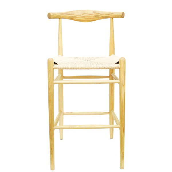 エルボーバーチェア カウンターチェア ハイチェア Ch ペーパーコード おしゃれ 北欧 カントリー モダン アジアン ロビーチェア ラウンジチェア ハイタイプ ダイニングチェア デザイナーズ デザインチェア カフェ 食卓椅子 高級感 レトロ ミッドセンチュリー アームレス