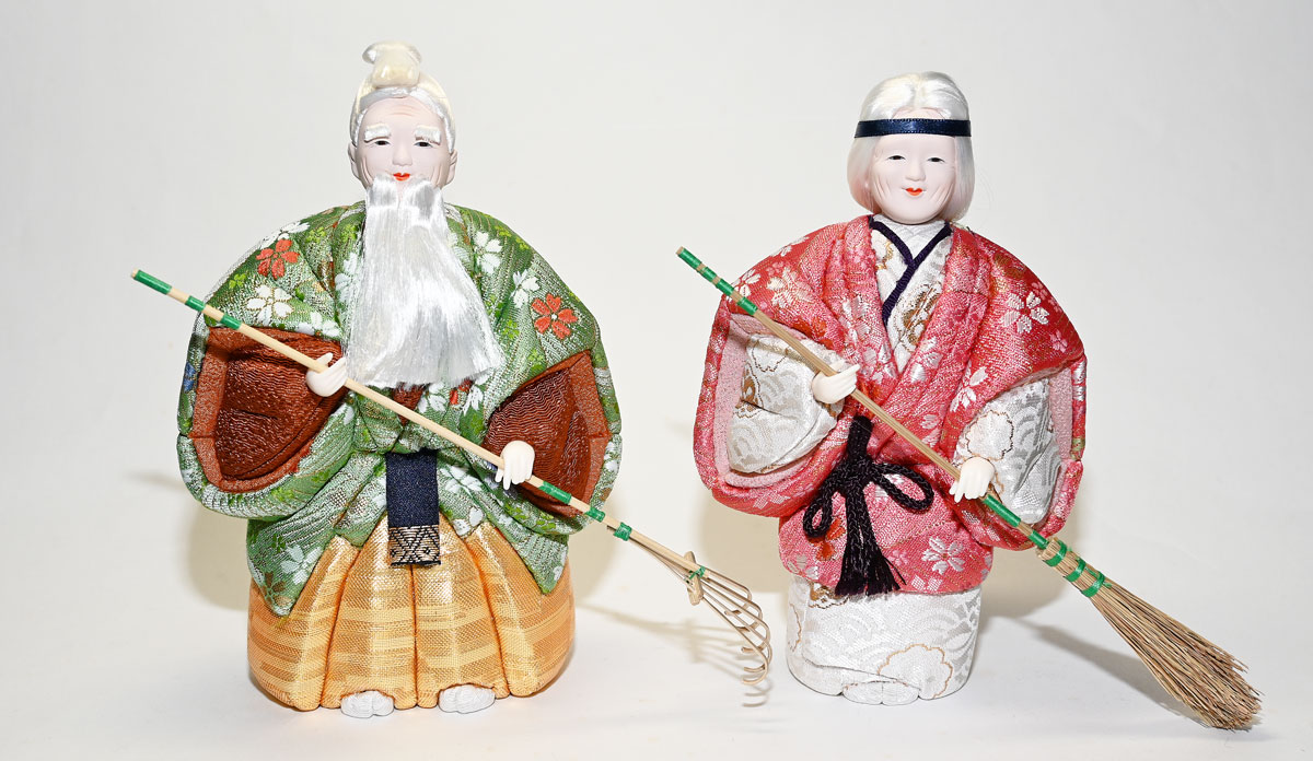 楽天市場】高砂人形 一位一刀彫 北出広之作 7寸（約21cm