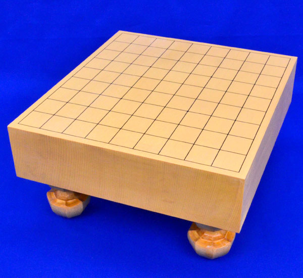 【美品】高級囲碁セット　天然木 六寸　厚さ約17.5cm 脚付き　ヘソ有り　桐箱 囲碁盤 基盤 板目 木裏 極厚 6寸 へそあり 脚付 高級 骨董 桐箱