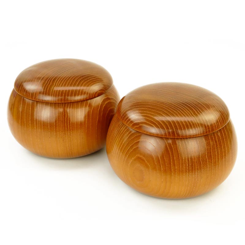 楽天市場】囲碁 木製碁笥 美栄作 本桑 立形 特大 ※蛤碁石36号まで収納