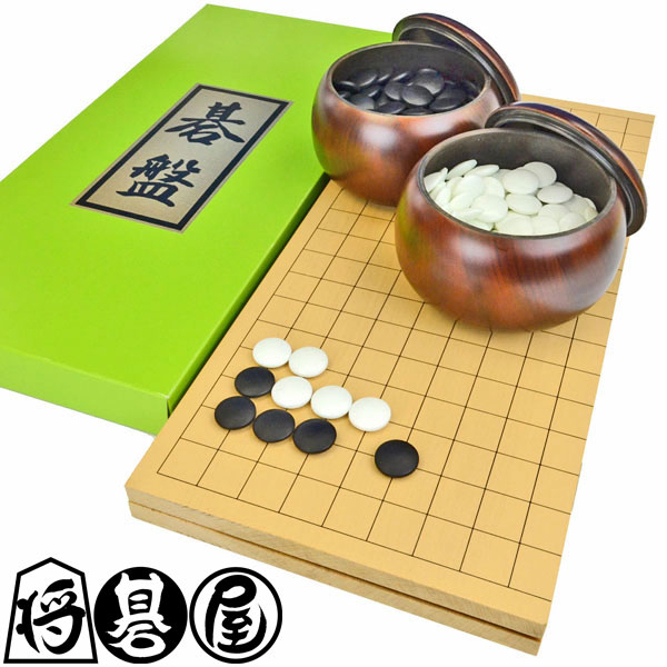 本榧1寸卓上碁盤セット（ハギ盤・極上） | 前川榧碁盤店