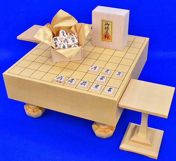 楽天市場】将棋駒台 3寸足付将棋盤用駒台 ヒバ1本足 : 将棋囲碁