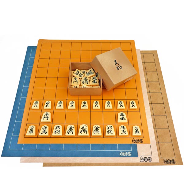 棋仕掛ける 将碁屋引っ敷き棋盤4類概念とプラ棋駒王将1仕掛ける※いろんな佇まいで楽しむ棋対局！