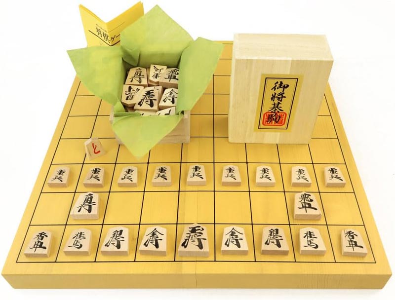 木製棋仕掛ける 新かや10号折棋盤仕掛ける 樺材素晴らしい押し駒(不織布付) ★百貨店大売り出し継続期間中の眼球品（6月4日20:00～6月11日1:59）