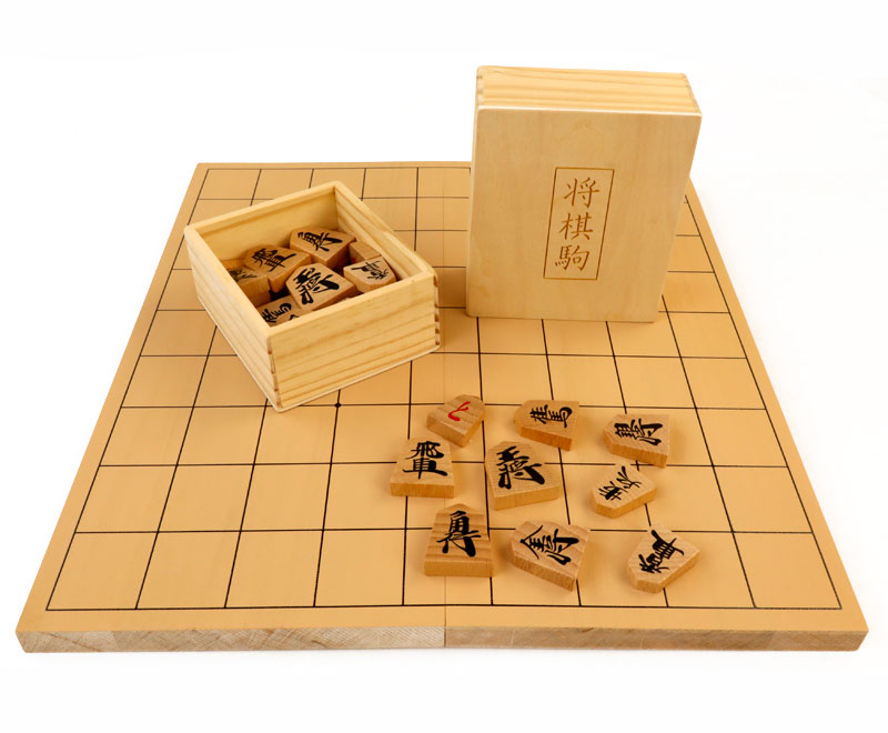 楽天市場】【送料無料】将棋 木製 将棋盤 駒付きセット 将棋盤セット