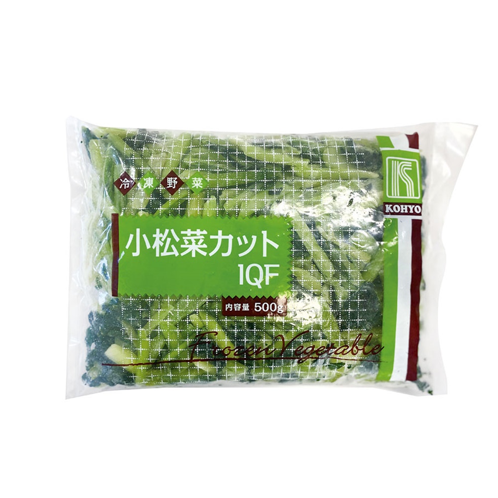 市場 小松菜カットIQF 3826 凍結冷凍野菜 おかず 500g 業務用 バラ お弁当 こまつな 冷凍食品