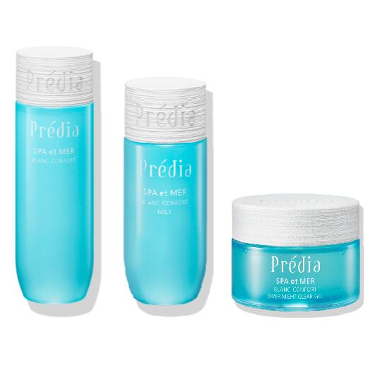 プレディア スパ・エ・メール ブラン コンフォール+ ミルク130ml+オーバーナイト クリアジェル 100g セット|syosin store