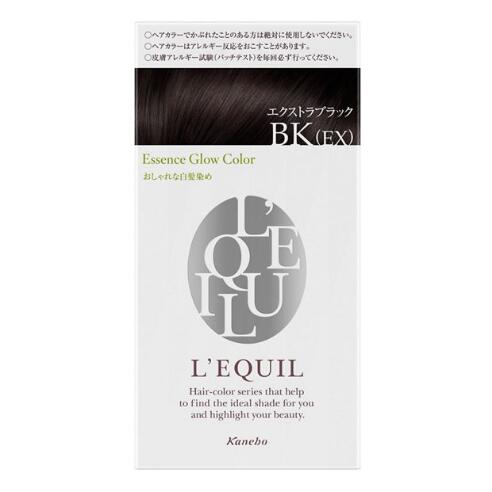 L'EQUIL リクイール エッセンスグローカラー エクストラブラック BK(EX) クリームヘアカラー|syosin store