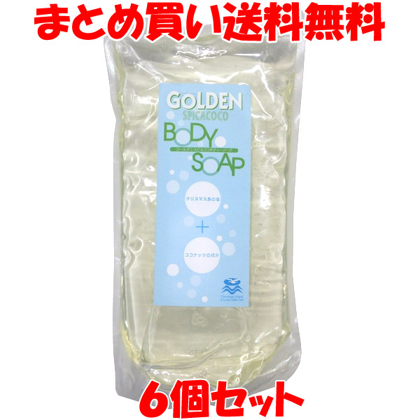 ゴールデンスピカココ ボディーソープ 詰替用 600ml×6個セット まとめ買い送料無料