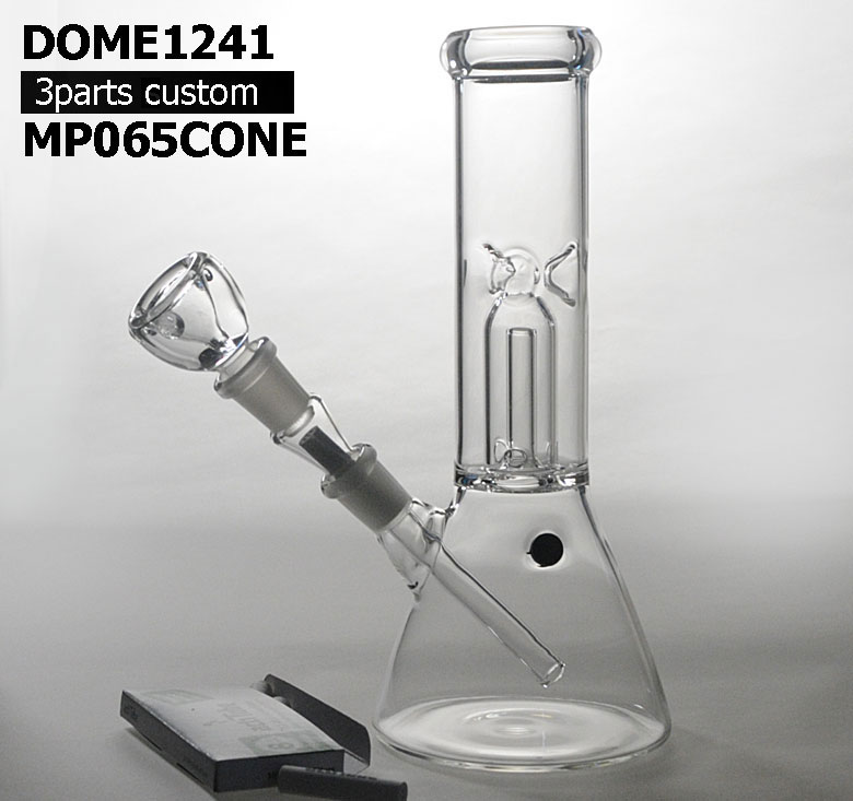 3パーツドーム型パーコレーターボング /DOME＃1241　8インチ ダブルチャンバー　ボング/水パイプ