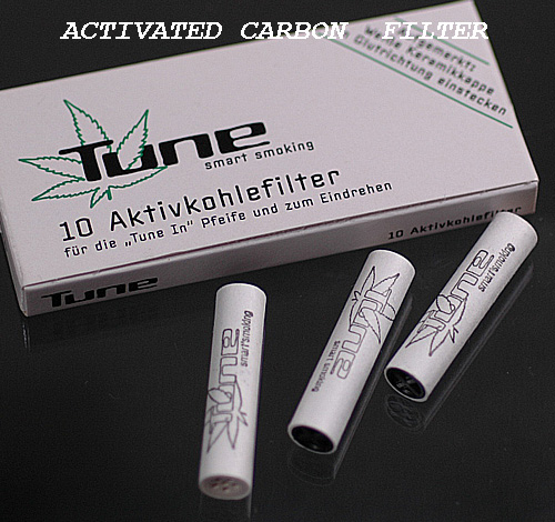 Tune　activated　carbon　filters10個入り（専用マウスピ−ス付き）