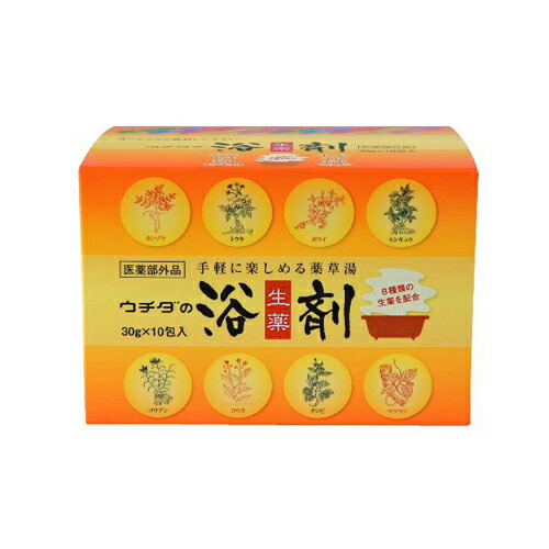 ウチダ和漢薬 ウチダの浴剤 30g×10包入×12個(1ケース) 医薬部外品 (浴用剤) 【送料無料】