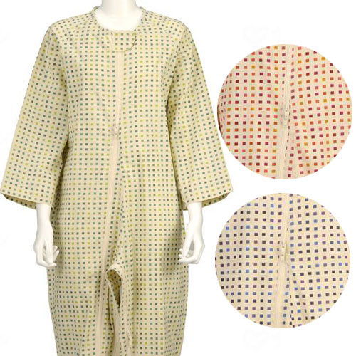 ソフトケアねまき【両開きファスナー】 スリーシーズン　つなぎ服　竹虎 5,236円