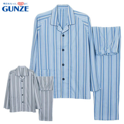 グンゼ 成人男性用パジャマ 通年用（SB2727) S/M/L/LL 上下書き割りね血縁グループ グンゼ