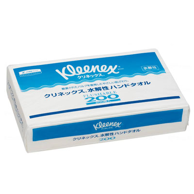 クリネックス 水解性 ハンドタオル200【200枚×35パック入】36400 日本製紙クレシア 7,700円