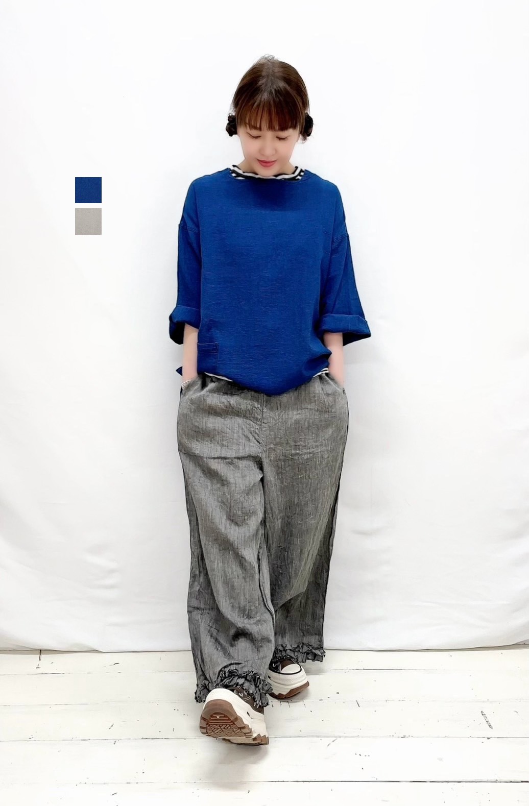 【Brocante】バトーシャツ / 36-0346Z