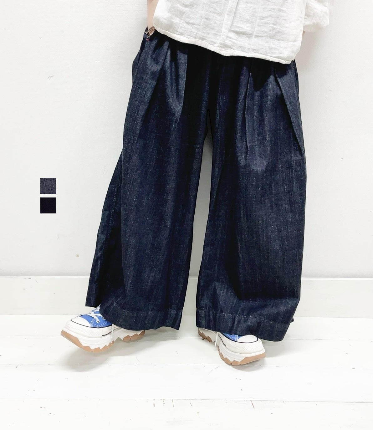 【TIGRE BROCANTE】7oz デニムハカマパンツ / PT-104-NK19