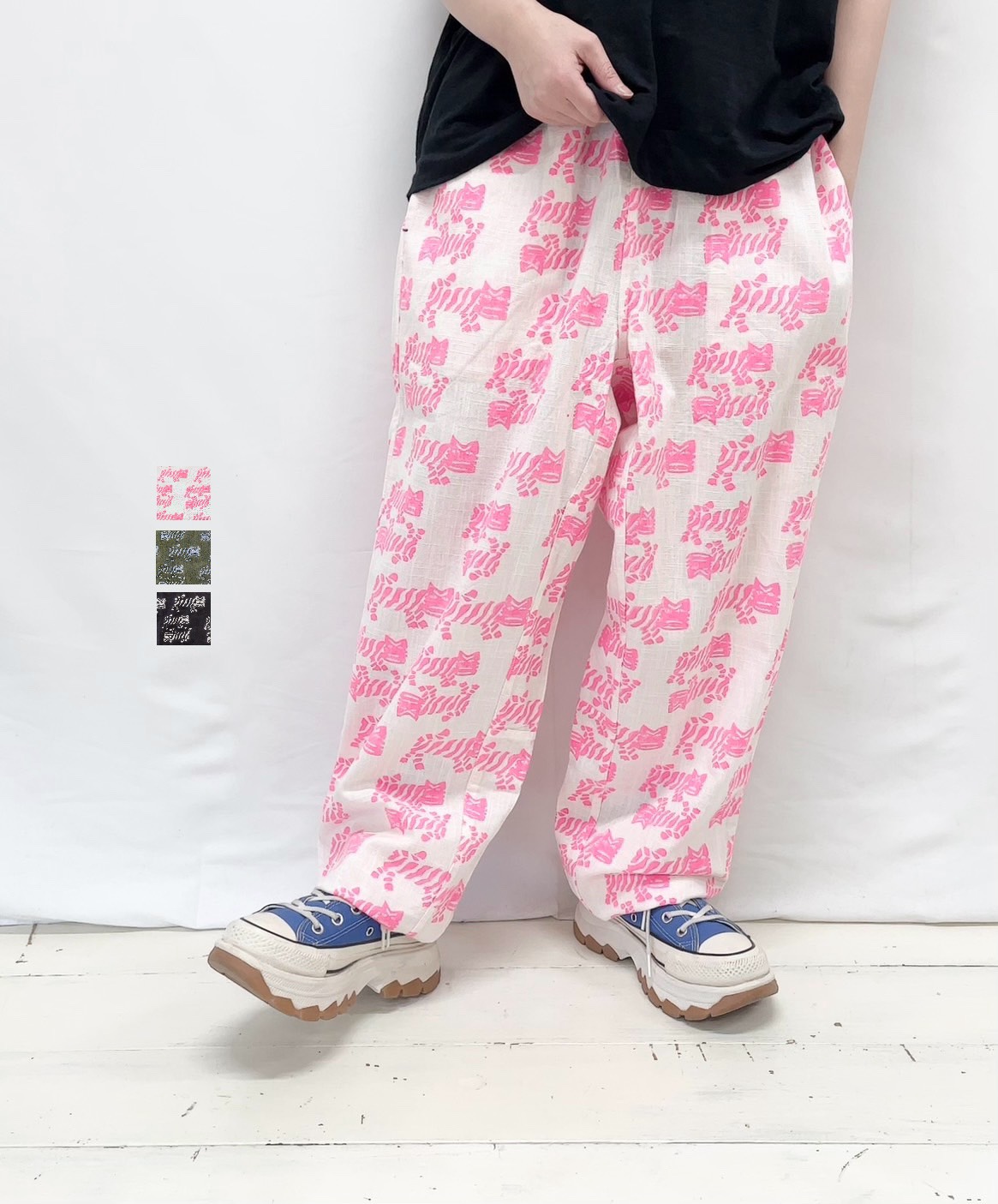 【TIGRE BROCANTE】TIGREブロックプリントタゴサクPT / PT-31L-W195