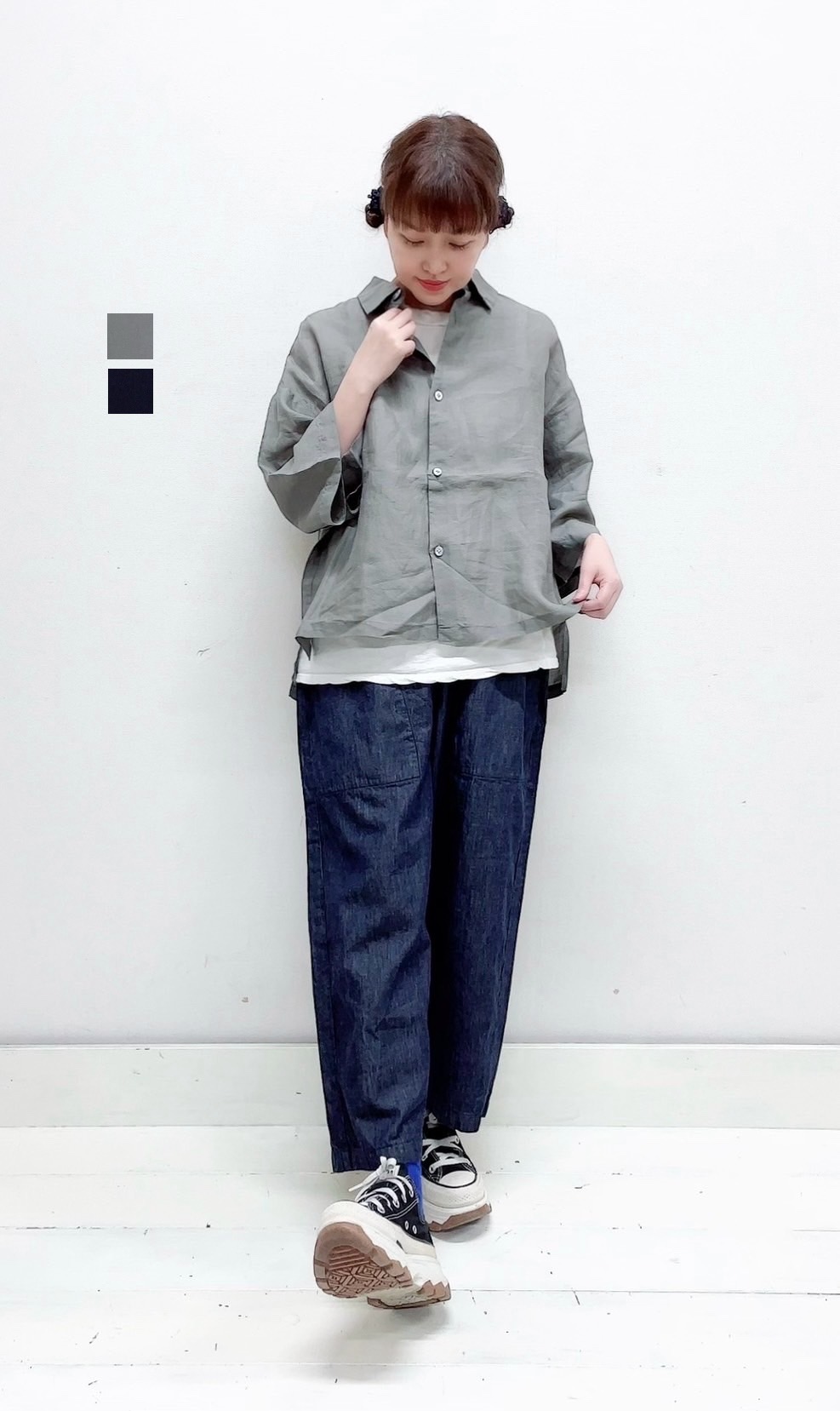 プリット prit/シャツ/160/1ラミー 7分ビッグスリーブ レギュラーカラーシャツ/P82542/レディース【正規取扱】 楽天市場】プリット prit/シャツ/160/1ラミー 7分ビッグスリーブ