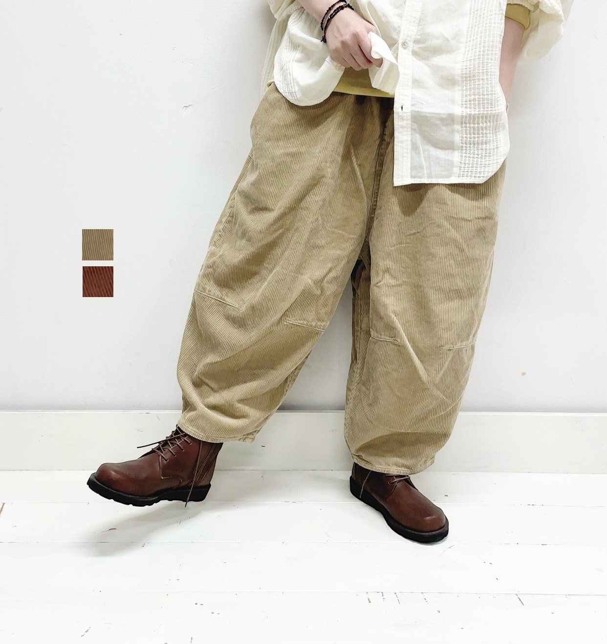 【tumugu】オーガニックコットンコーデュロイティンカーパンツ / TB25405 26,180円