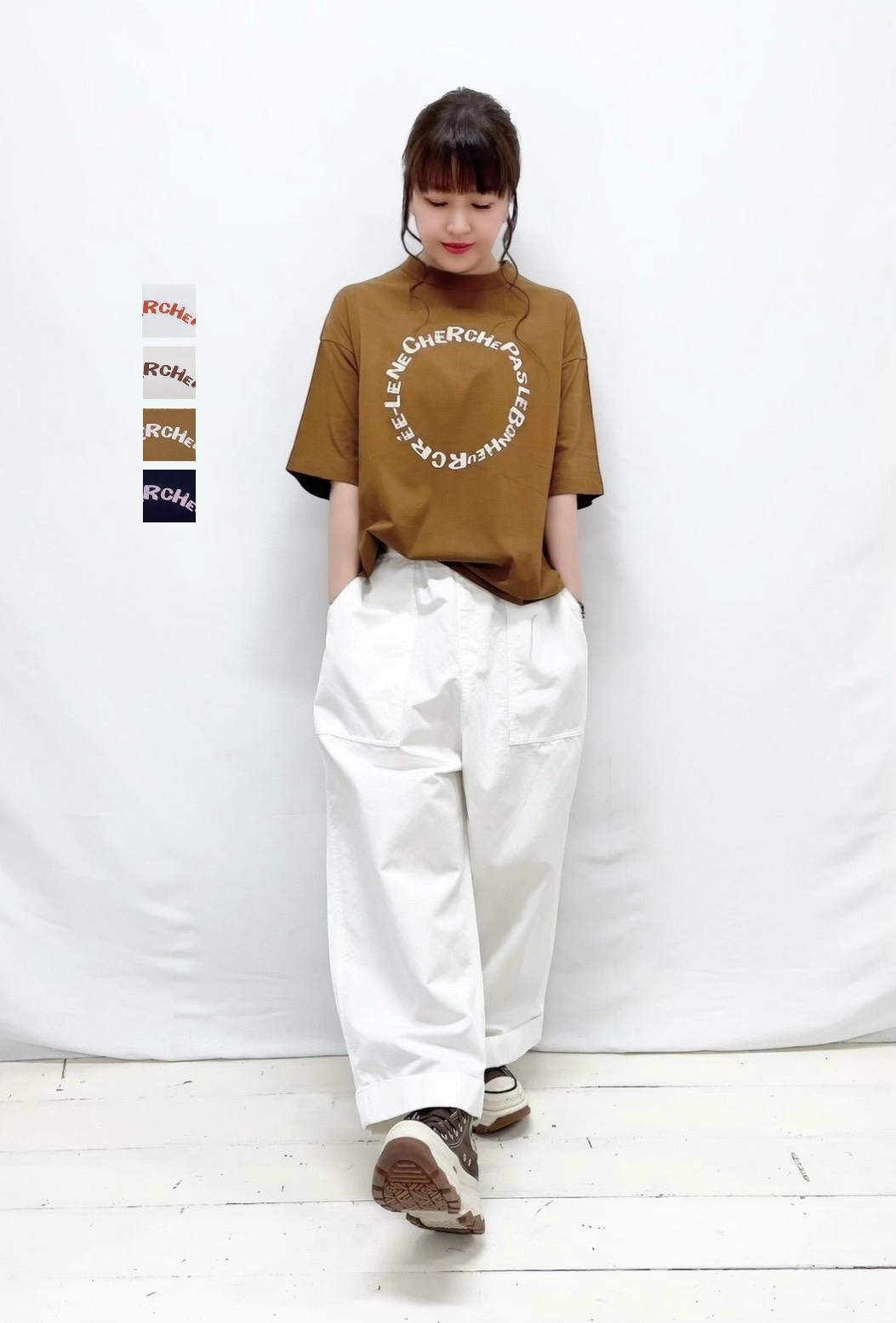 【ESTROISLOSE】フルタンブラー天竺5分袖プリントTシャツ / EC26205|syozikiya