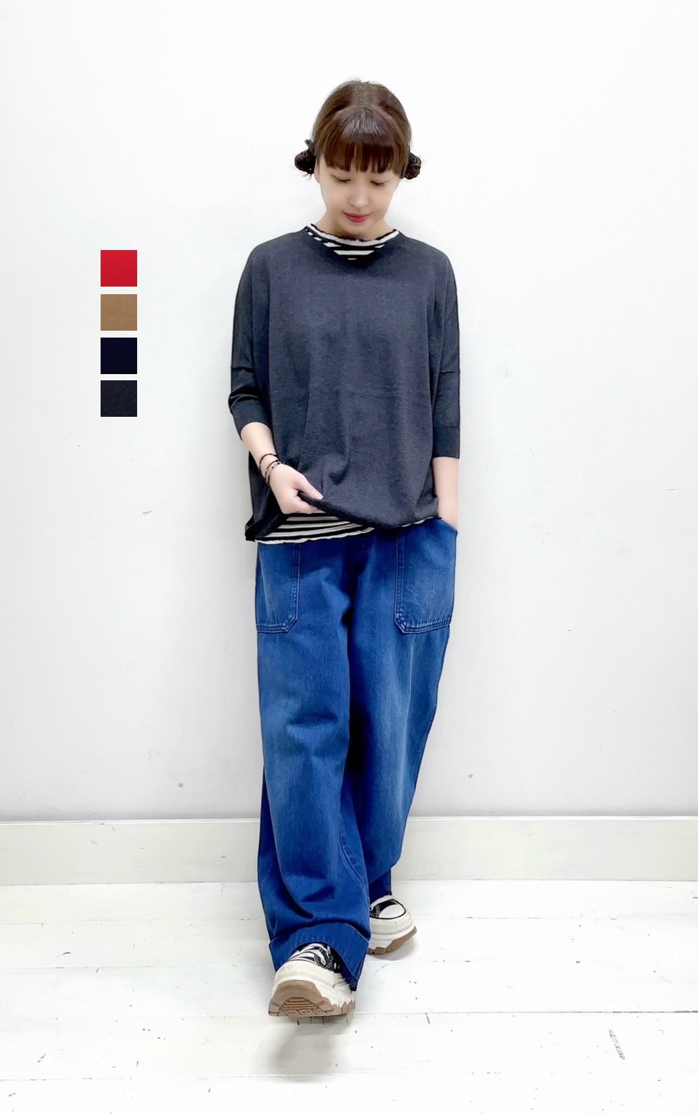 【veritecoeur】5COL V-NECK / ST-137