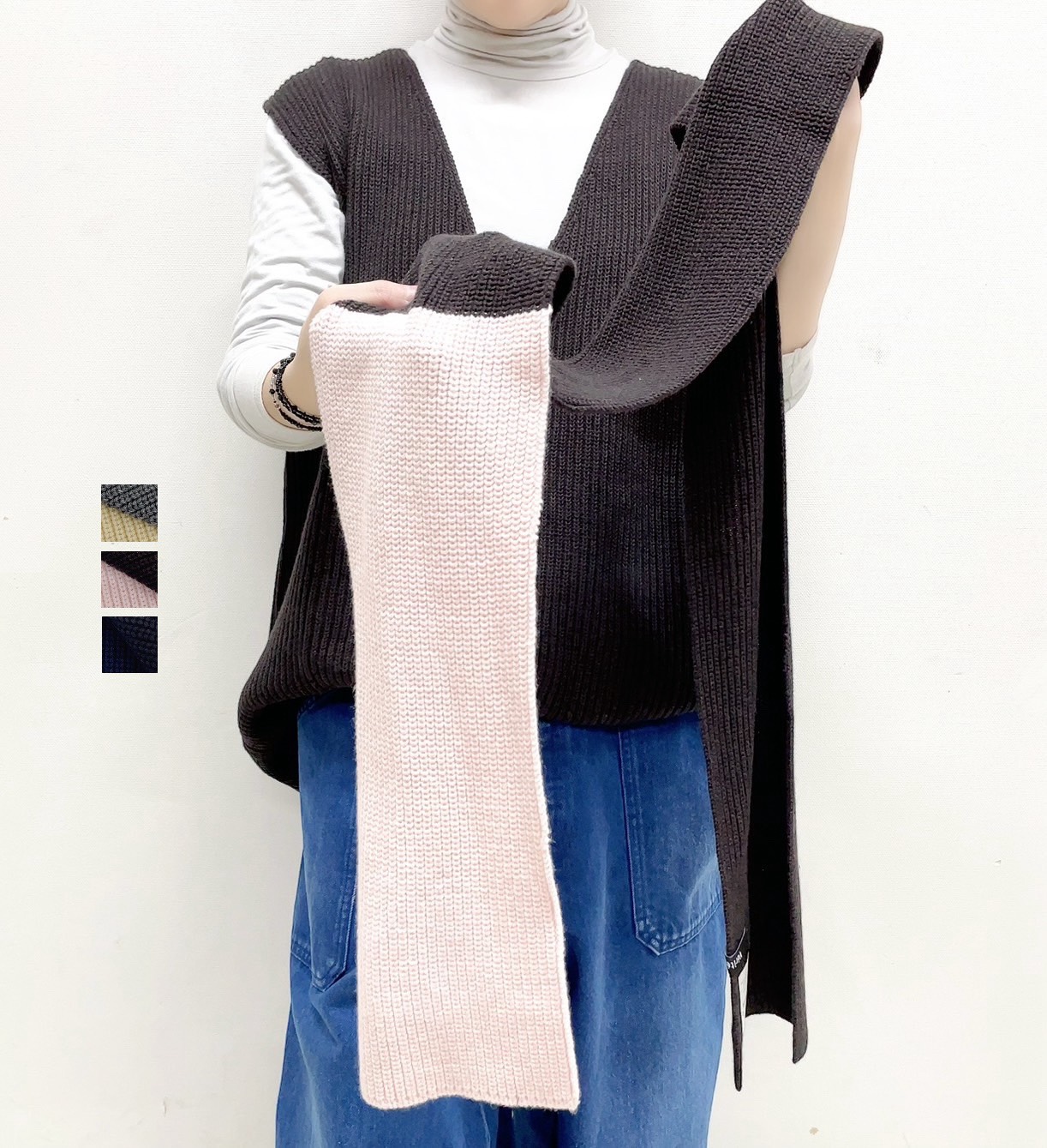 【veritecoeur】カシミア混ストール / LTD-130｜syozikiya