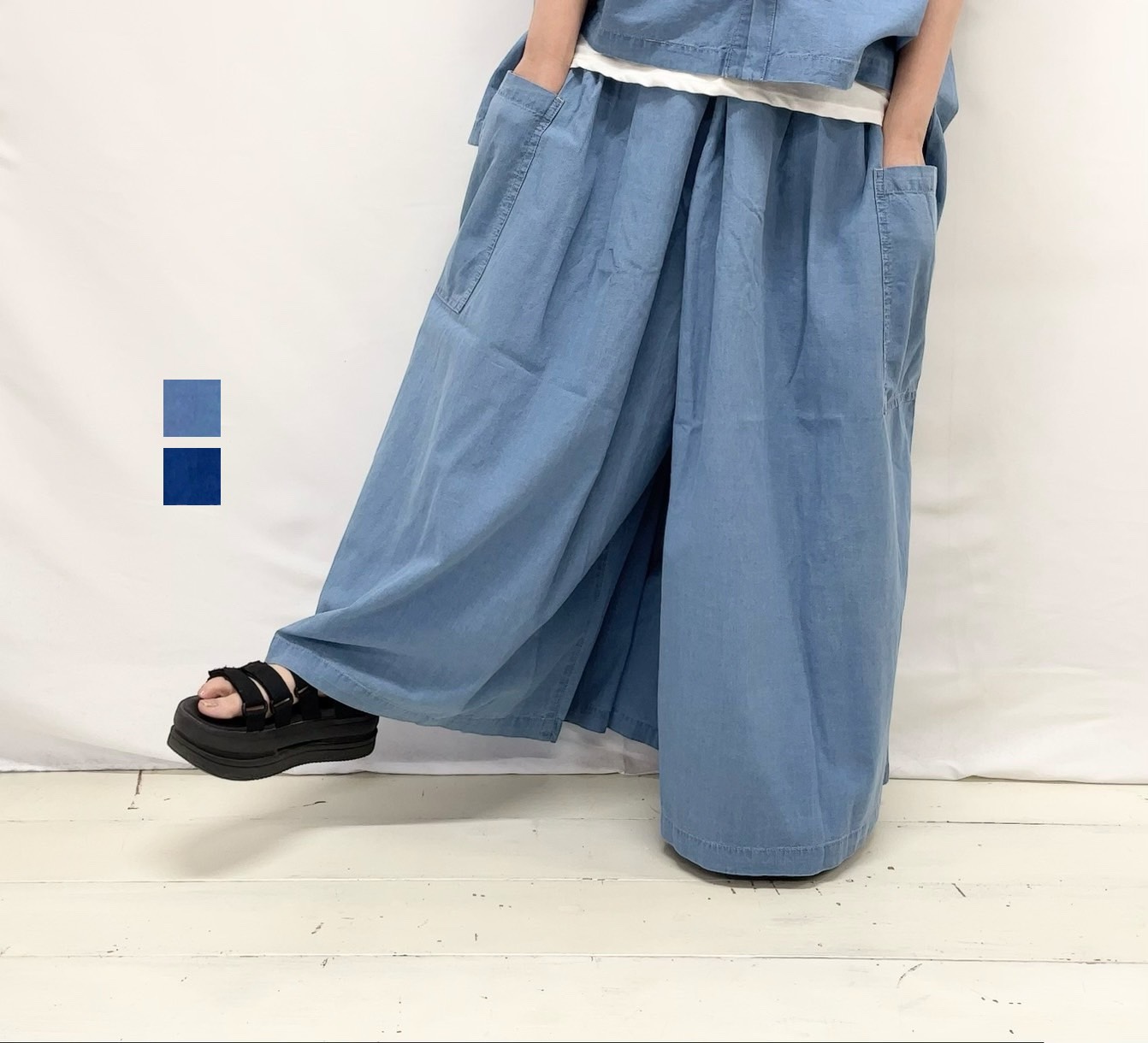 【NATURAL LAUNDRY】IDGもの言う花タックPT / 7263P-008