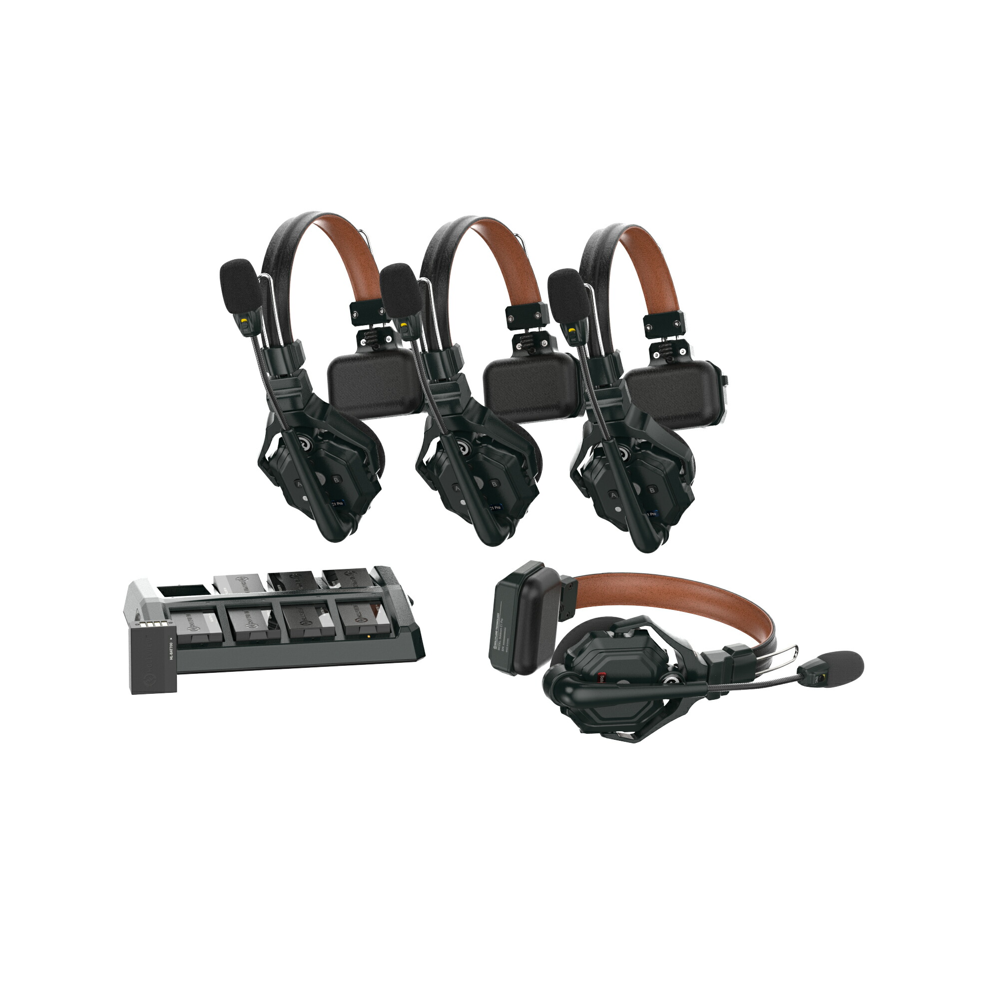 Hollyland Solidcom C1 ワイヤレスインカムシステム　4個 楽天市場】HollyLand ワイヤレスインカム4人用ヘッドセット『Solidcom