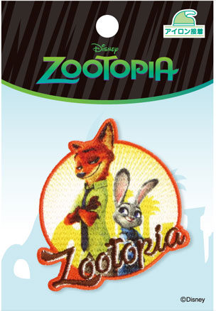 楽天市場】キャラクター 刺しゅう ワッペン ズートピア大きさ 縦×横 約