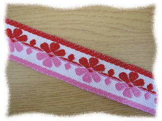 楽天市場】チロリアンテープ レトロフラワー（344-920） 9.黒×赤白