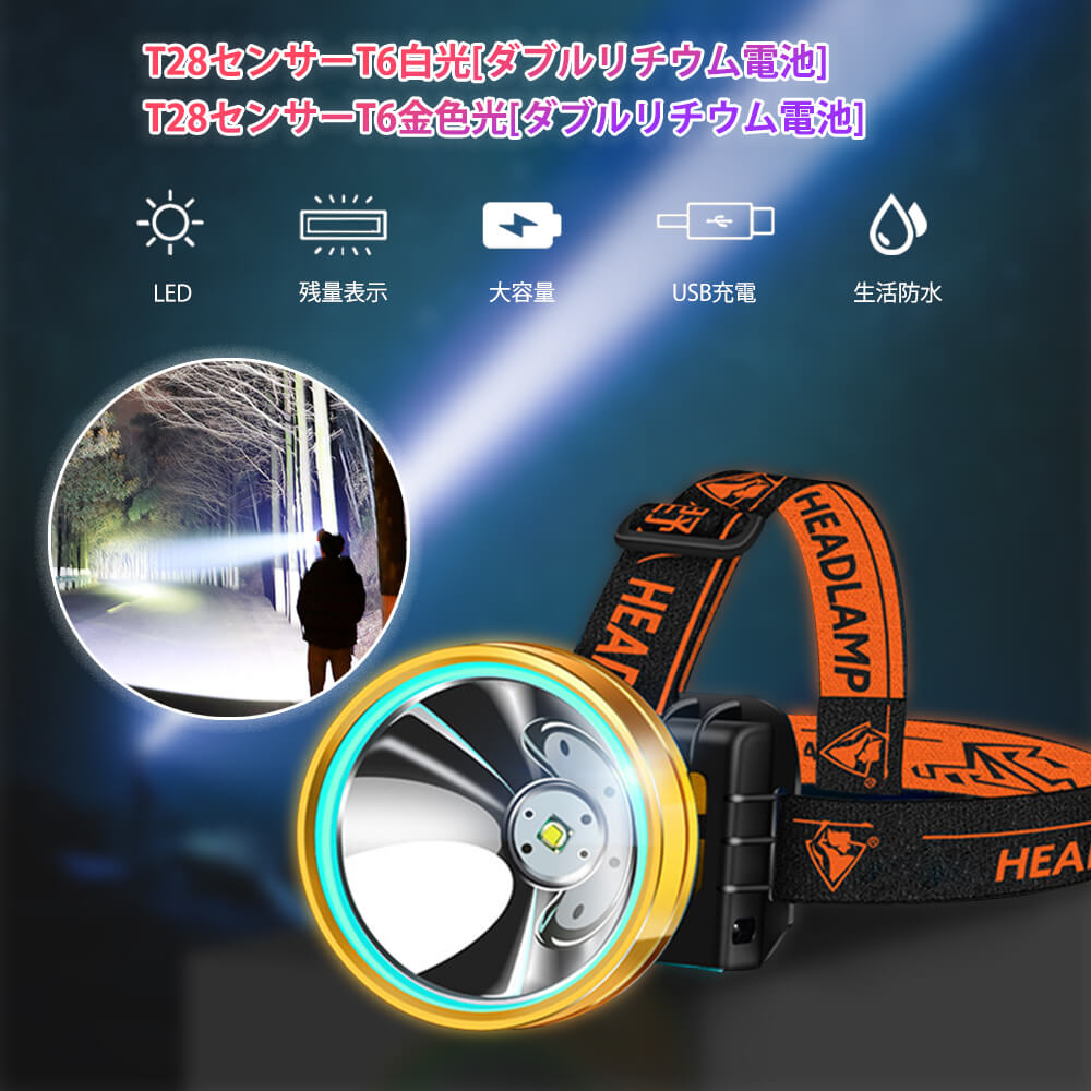 【楽天市場】【P5倍】LEDヘッドライト LED 充電式 ヘッド ライト ヘッドライト 災害対策 アウトドア 釣り 登山 自転車 点灯モード