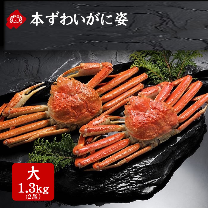 本ズワイガニ 姿 ボイル 大 2杯 1.3kg ずわい蟹 ズワイ蟹 贈答 大