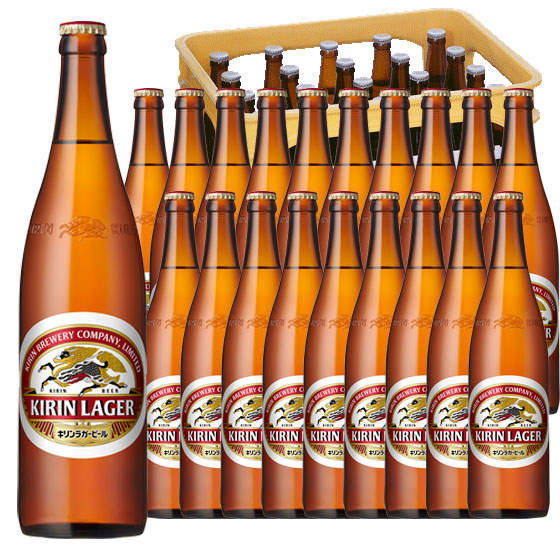楽天市場】キリン ラガー 500ml 20本 中瓶 ケース販売 P箱