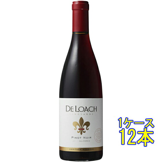 デ・ローチ ピノ・ノワール 赤 750ml 12本 アメリカ合衆国 カリフォルニア 赤ワイン コンビニ受取対応商品 ヴィンテージ管理しておりません、変わる場合があります ケース販売 お酒 母の日 プレゼント
