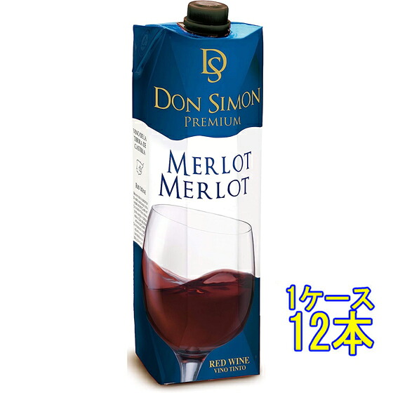 ドン・シモン プレミアム メルロー 赤 パック 1000ml 12本 スペイン 赤ワイン コンビニ受取対応商品 ヴィンテージ管理しておりません、変わる場合があります ケース販売 お酒 母の日 プレゼント