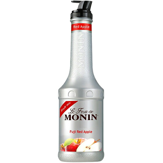 【7/19～26 エントリーでP5倍】 MONIN フジリンゴ フルーツピューレミックス 1000ml プラボトル モナン ノンアルコールシロップ スムージー フローズンカクテル コンビニ受取対応商品 お中元 プレゼント｜酒楽SHOP